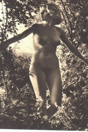 Обнаженные девушки с голыми сиськами и письками на ретро снимках - 15